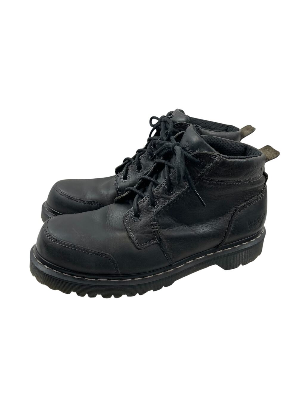 Dr. Martens Nathan black leather lace up ankle boots with lug sole